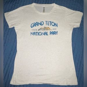 Grand Teton National Park Cream T-shirt